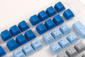 Varmilo 108-Key Dye Sub PBT Keycap Set Blue, Green, and Grey Rivulet MKXB1JB7CX |34114|