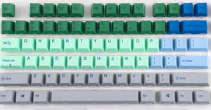 Varmilo 108-Key Dye Sub PBT Keycap Set Blue, Green, and Grey Rivulet MKXB1JB7CX |34115|
