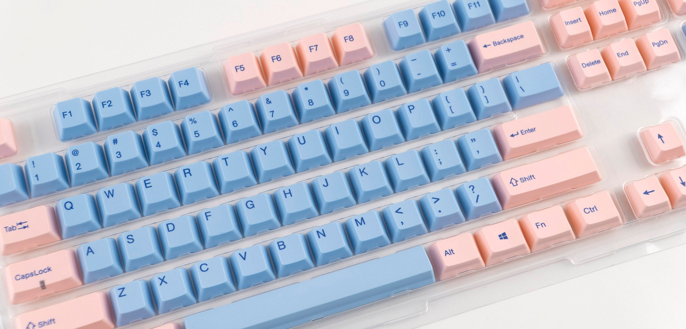 Varmilo 108-Key Dye Sub PBT Keycap Set Blue and Pink MKFW1D2QRV |34123|