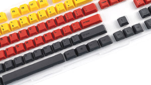 Varmilo 108-Key Dye Sub PBT Keycap Set Yellow Red and Black Lava MKZ7G3NSMK |34134|