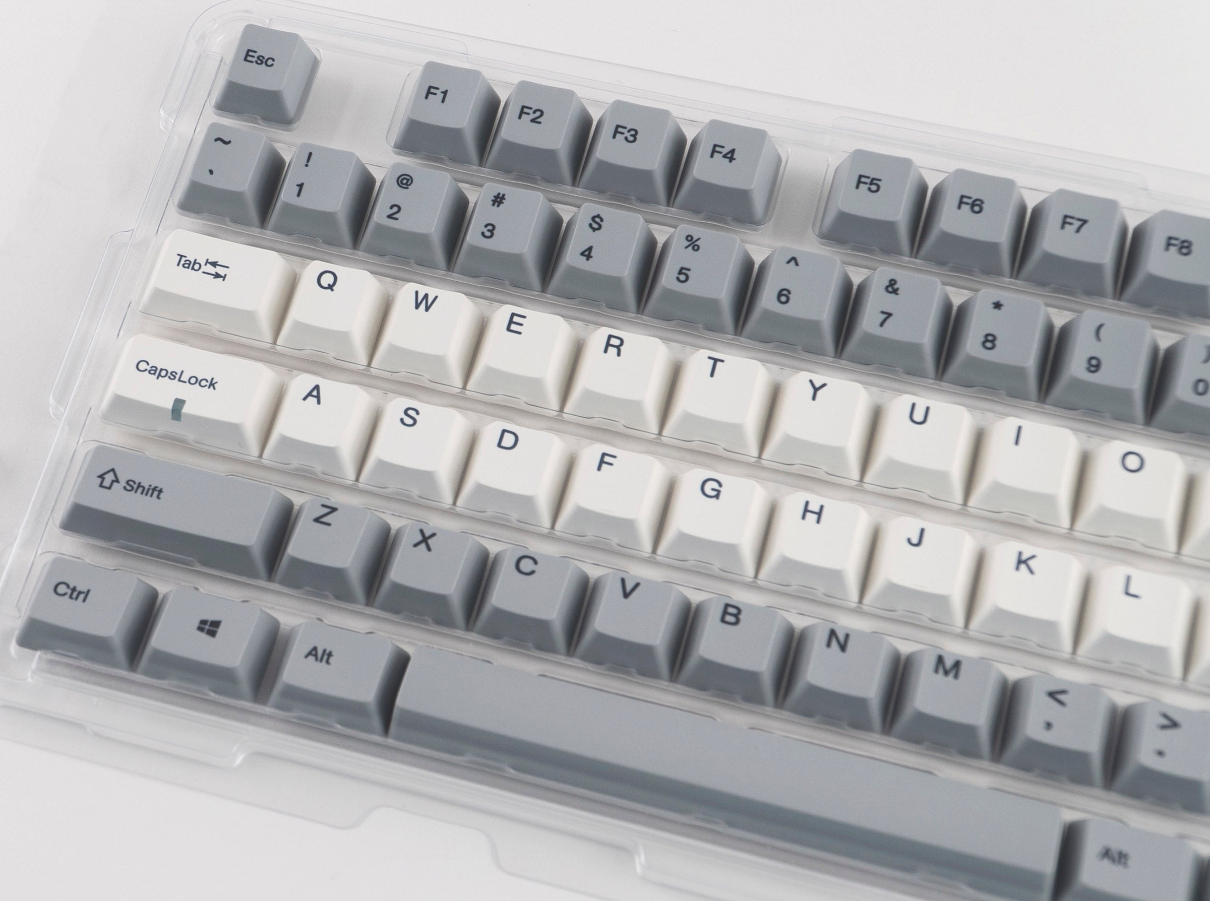 Varmilo 108-Key Dye Sub PBT Keycap Set White and Grey MKKJ7MG3E6 |34147|