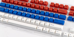 Varmilo 108-Key Dye Sub PBT Keycap Set Red Blue and White Mr. Football MKC5N4G4JE |34152|