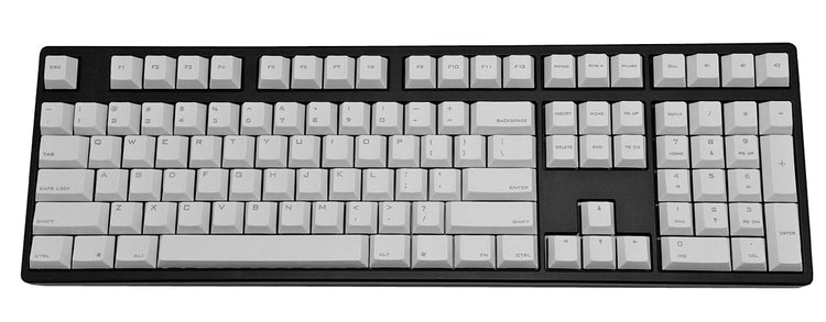 Vortex 108 Key PBT Cherry Profile Keycap Set White w/ Top Print Legends MKH4LRCIGH |0|