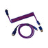 Keychron Premium Coiled Aviator Cable Purple MKHBCJV4CT |0|
