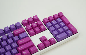 Tai-Hao 115 Key ABS Double Shot Keycap Set Purple/Pink MKMQF359C0 |33035|