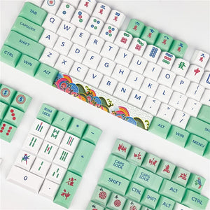 KBParadise 129 Key XDA PBT Dye Sub Keycap Set Mahjong MKXOOL1C4A |62739|