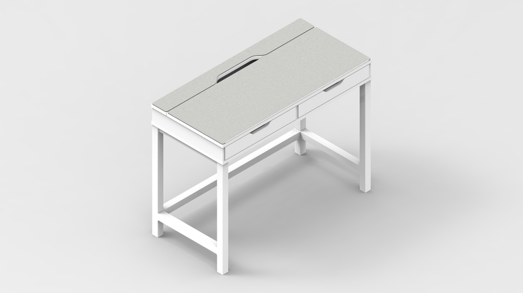 MK White IKEA ALEX Desk Mat (39" / 100 cm) Full-desk Mouse Pad MK0OYKLXLU |40164|