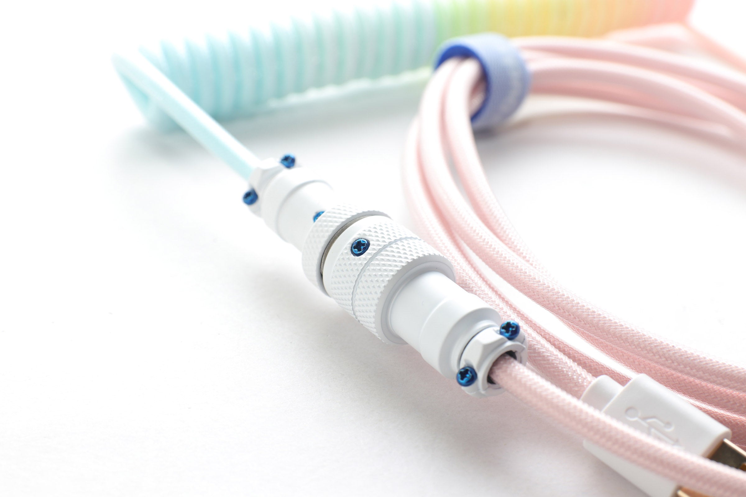 Ducky Cotton Candy Coiled USB Cable V2 MK2JAWHTWV |40284|