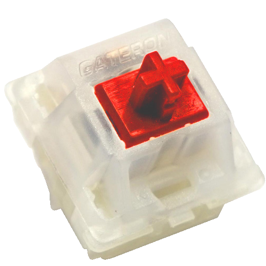 Gateron Silent Red 45g Linear PCB Mount Switch MKAWASRNRG |0|