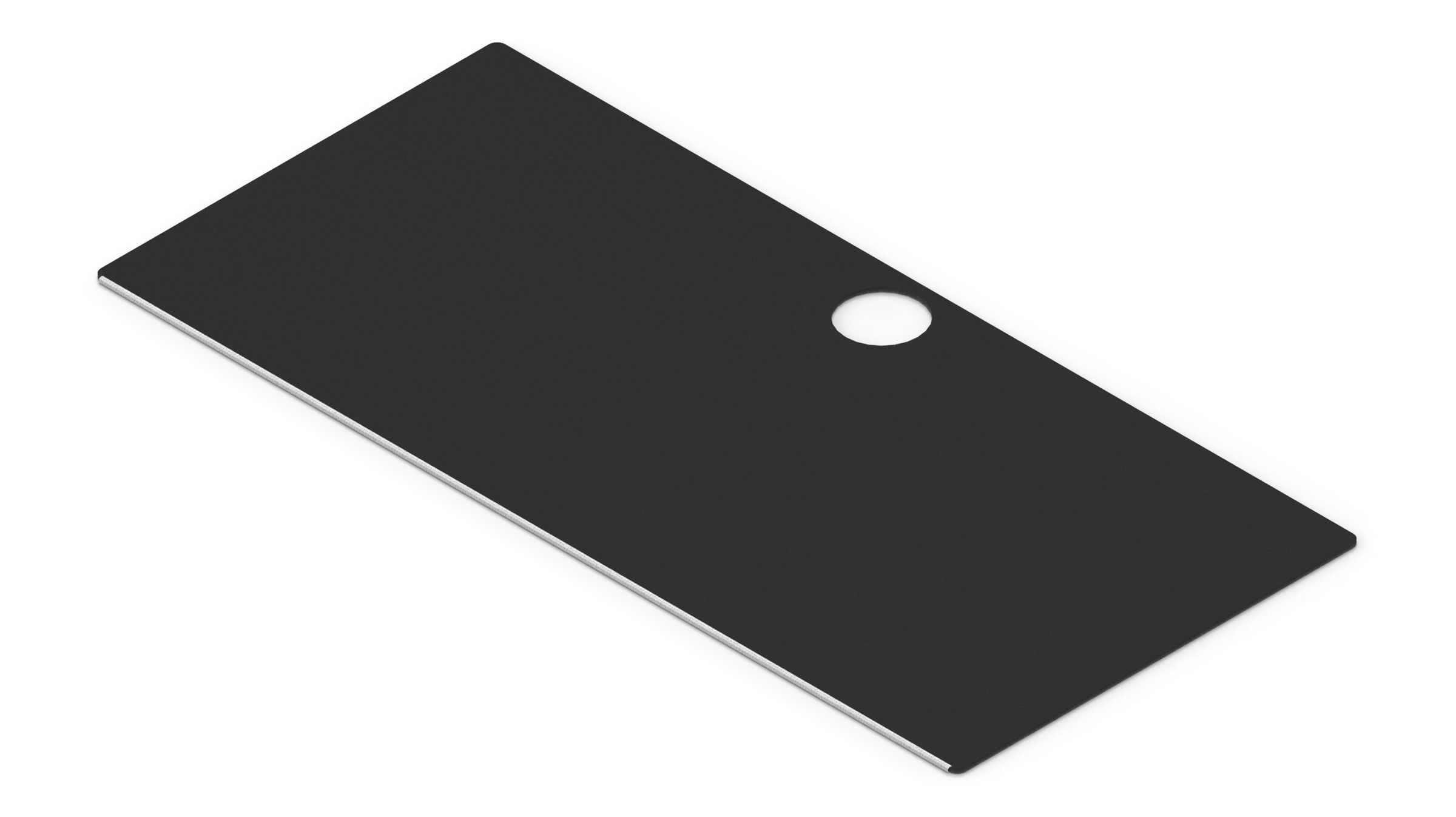 Black w/ White Stitching IKEA MICKE Desk Mat (41" / 105 cm) Full-desk Mouse Pad MKH7UC0JNF |59150|