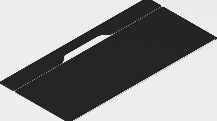 Black w/ White Stitching IKEA ALEX Desk Mat (39" / 100 cm) Full-desk Mouse Pad MK6E0OMJ24 |59153|