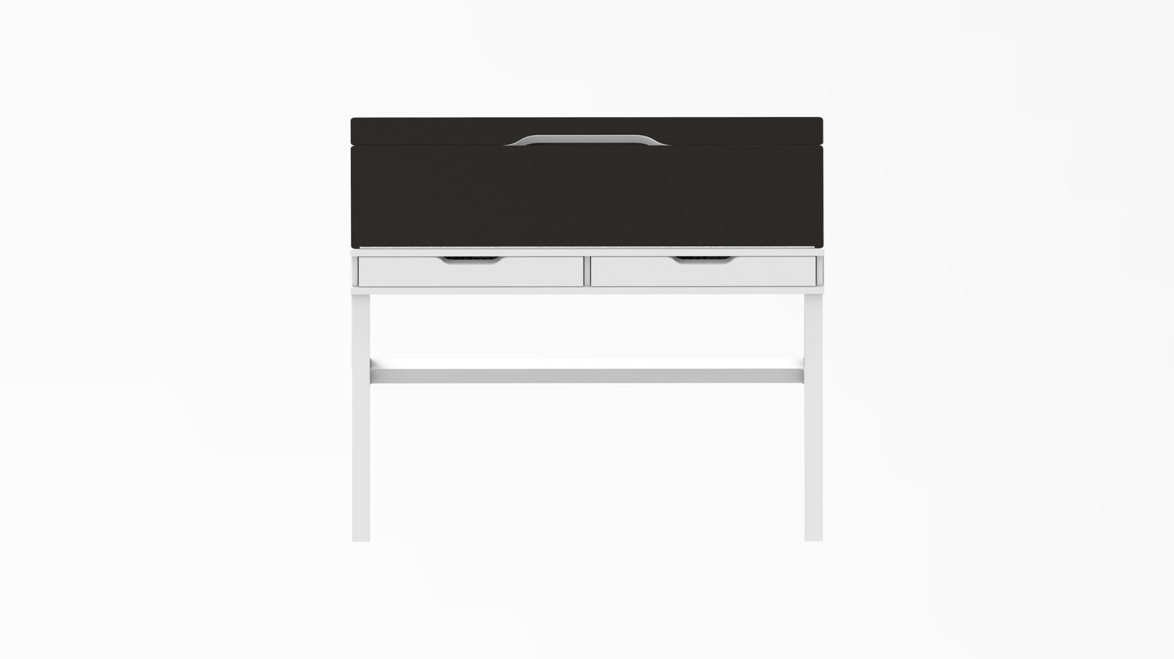 Black w/ White Stitching IKEA ALEX Desk Mat (39" / 100 cm) Full-desk Mouse Pad MK6E0OMJ24 |59152|