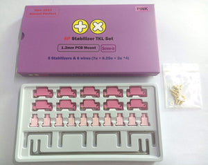 TX AP Screw-in Stabilizers Pink 1.2mm TKL Kit MKEN68J9DX |0|