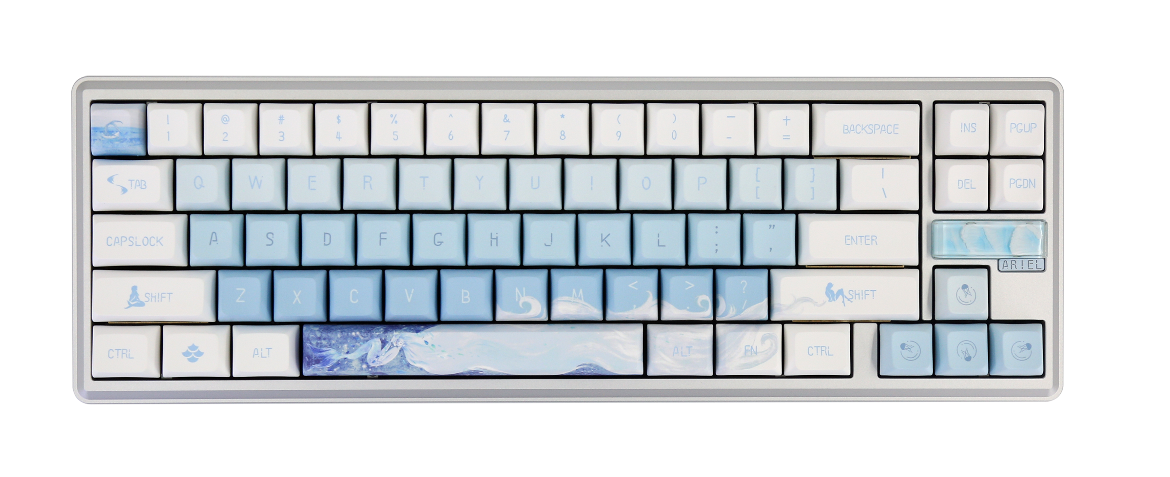 Varmilo Sword68 Ariel Aluminum 65% Hotswap Wireless RGB Varmilo Sword68 Ariel Aluminum 65% Hotswap Wireless RGB