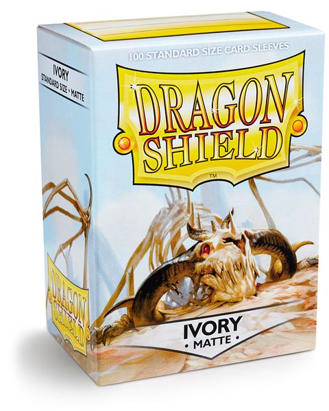 Dragon Shield 100ct Box Deck Protector Matte Ivory MKAI2HYRV5 |0|