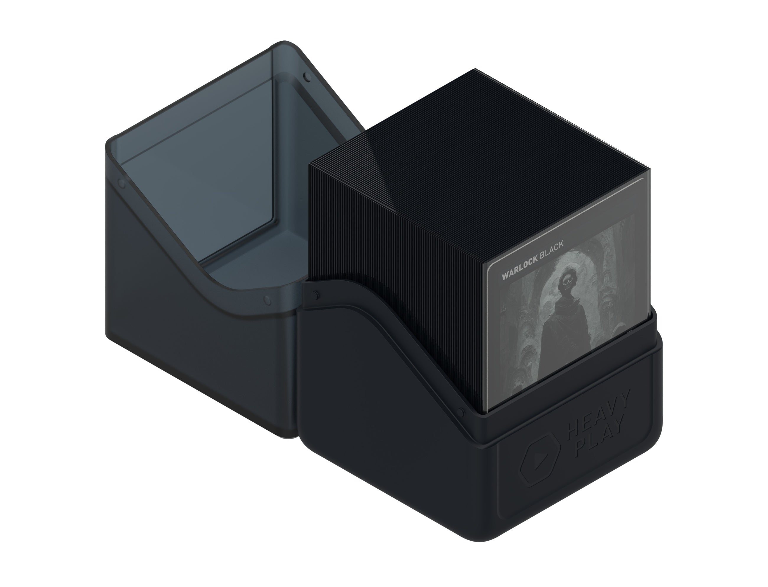 Heavy Play RFG Deck Box 100 Double Sleeved Warlock Black MKIWZ3TLYC |0|