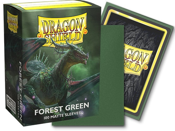 Dragon Shield 100ct Box - Forest Green Matte Sleeves MK50GW5SJ9 |0|