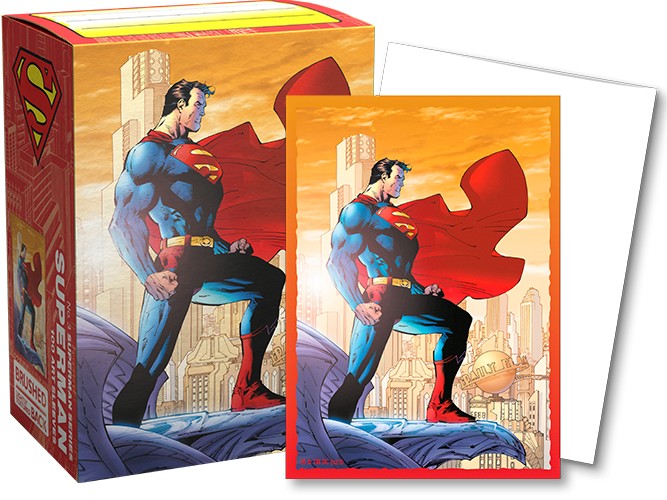 Dragon Shield Sleeves - 100ct Box Brushed Art - Superman Series No 3 Superman (Jim Lee) MKSGT8T84O |0|