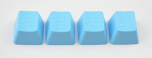 Tai-Hao 4 Key TPR Blank Rubber Keycap Set Neon Blue Row 4 MKOJ6XXT2I |38533|