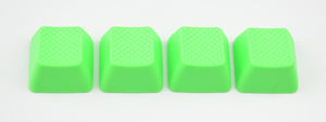 Tai-Hao 4 Key TPR Blank Rubber Keycap Set Neon Green Row 1 MKAXZDFYBD |38538|