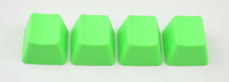 Tai-Hao 4 Key TPR Blank Rubber Keycap Set Neon Green Row 4 MK7K5G1IUG |38551|