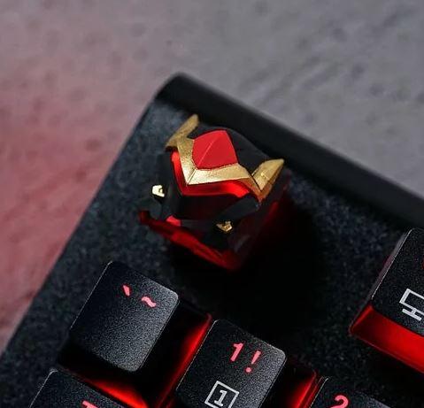 Hot Keys Project HKP Raiden Black Gold Artisan Keycap MKOBLUIEBO |38603|