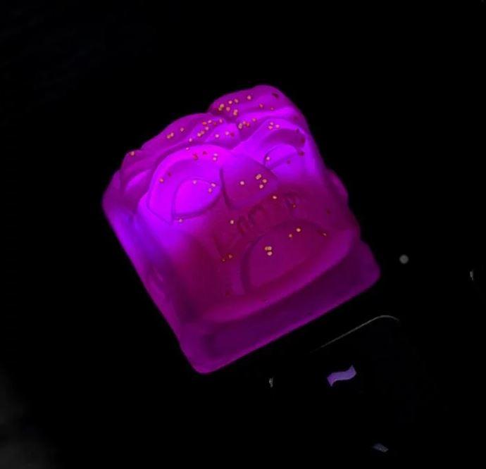 Hot Keys Project HKP Deadhead Purple Glitter Artisan Keycap MKPR6LGFY1 |0|