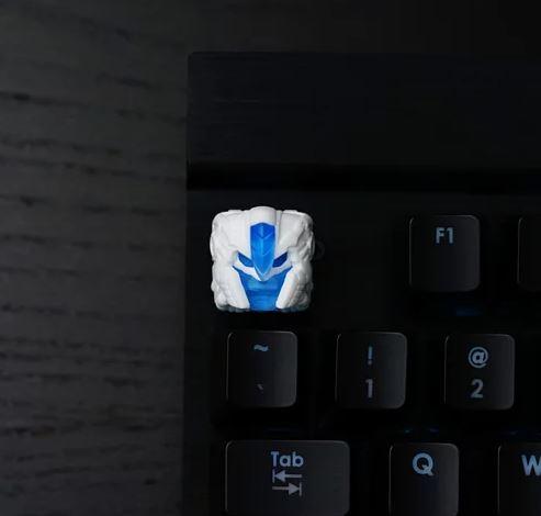 Hot Keys Project HKP Berserker White & Blue Artisan Keycap MKBMPE75CN |38662|