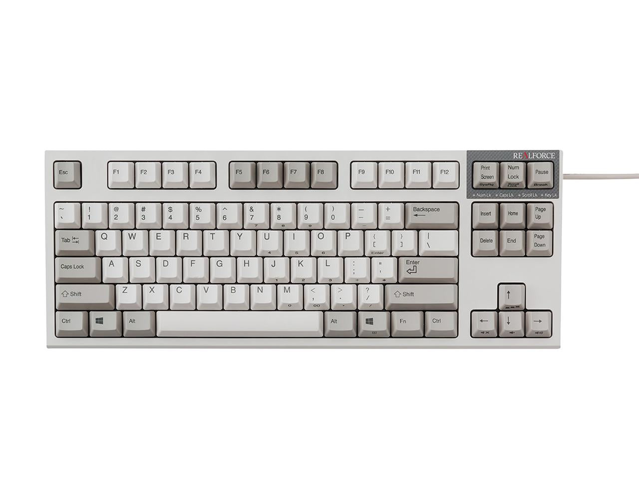 Realforce R2 PFU Limited Edition Ivory TKL Dye Sub PBT Mechanical Keyb