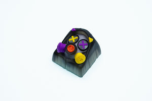 Hot Keys Project HKP Specter Crosseyes Grey/Yellow/Purple Artisan Keycap MKMK5DBZIX |41735|