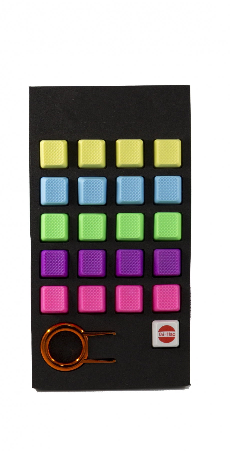 Tai-Hao 20 Key TPR Blank Rubber Keycap Set MKYKQ8Z3B9 |0|
