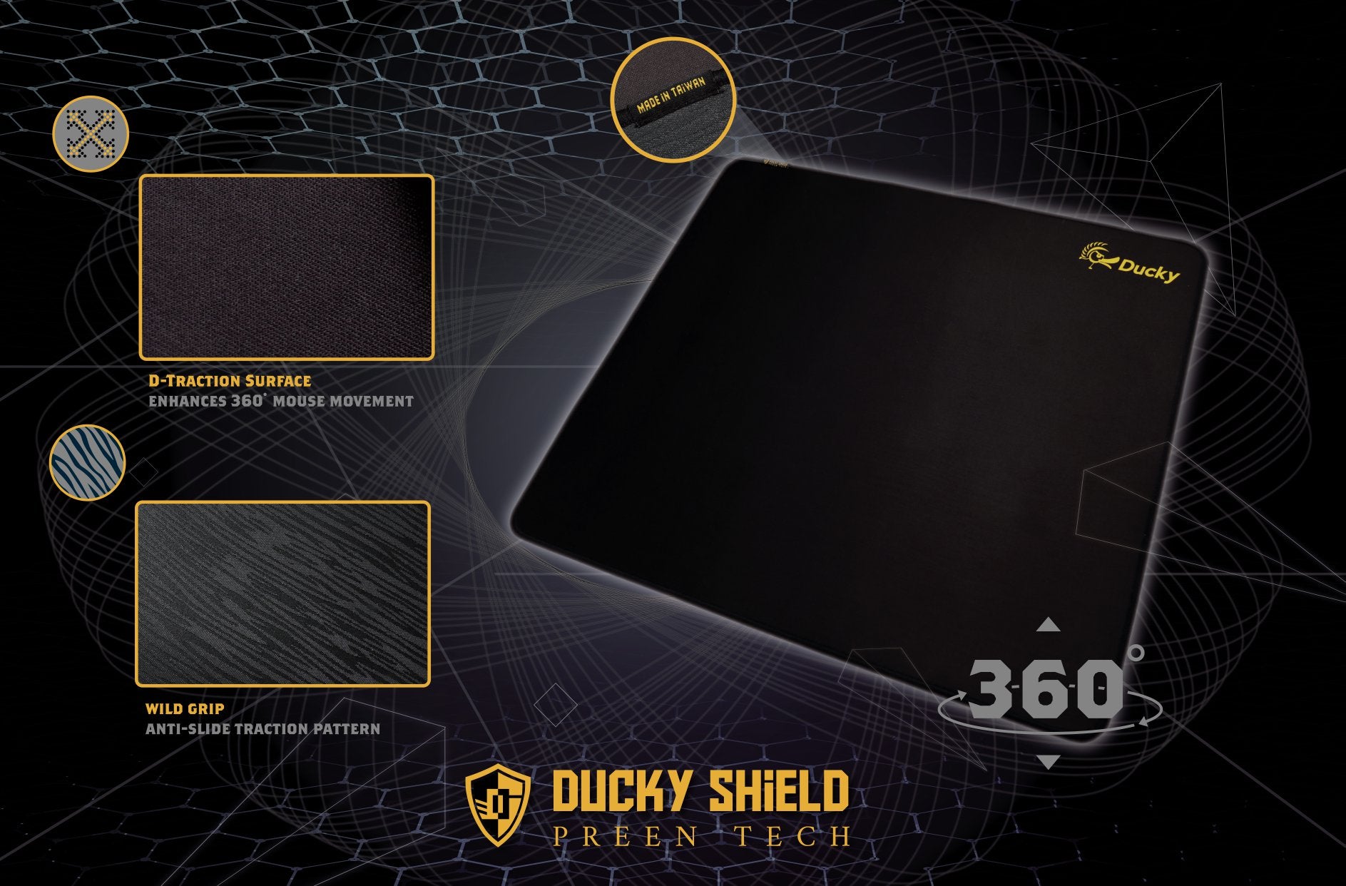 Ducky Shield X-Large Desk Mat MKF4B0U759 |42621|