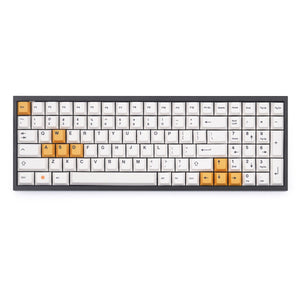 NPKC White Orange PBT Dye Sub Cherry Profile Keycap Set MKDI772OG4 |27252|