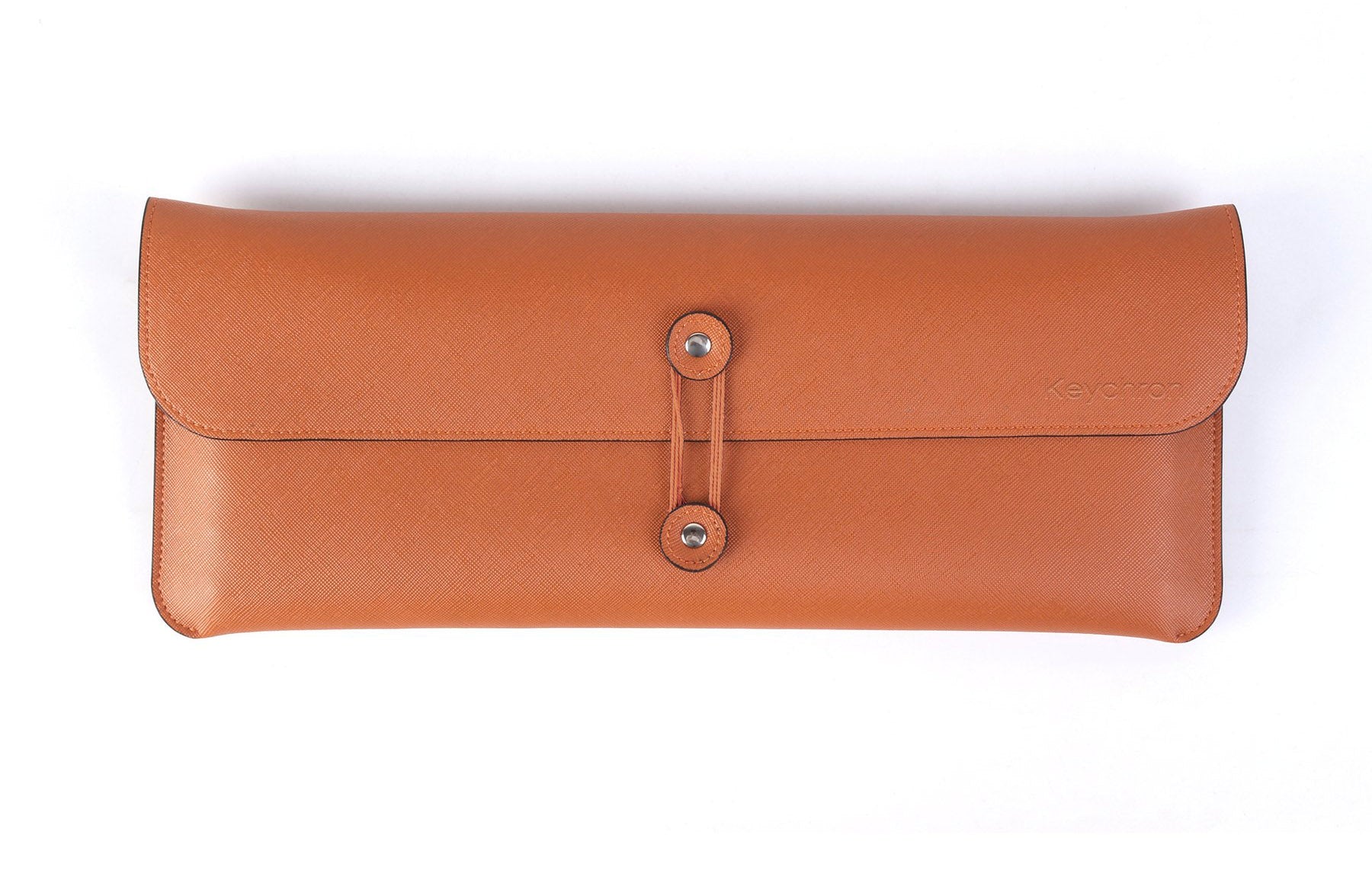 Keychron K3 / K12 Keyboard Bag - Orange Saffiano Leather Carrying Case MKVSTTIHQ0 |0|