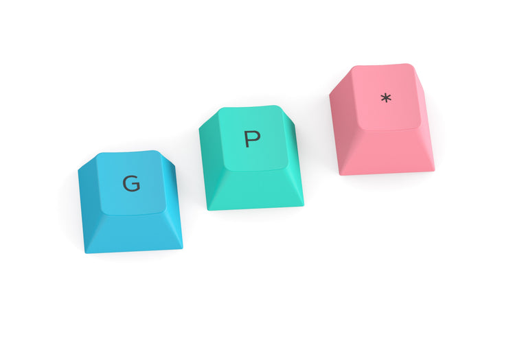 Glorious PC GPBT Pastel Dye Sub PBT Keycap Set MKED7RD6JR |27414|