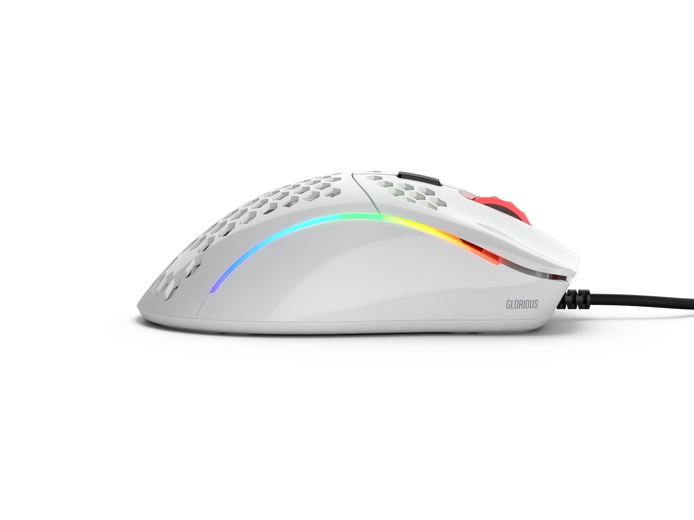 Glorious PC Model D Minus Glossy White Ergonomic Lightweight Gaming Mouse MK9K8E5EGX |27545|