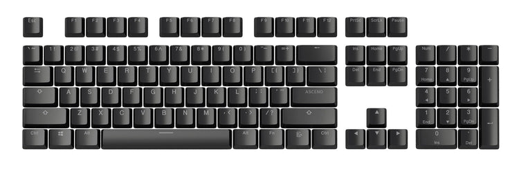 Glorious PC ABS Double Shot Keycap Set 104-Keys Black USA MKYFBD4VG1 |0|