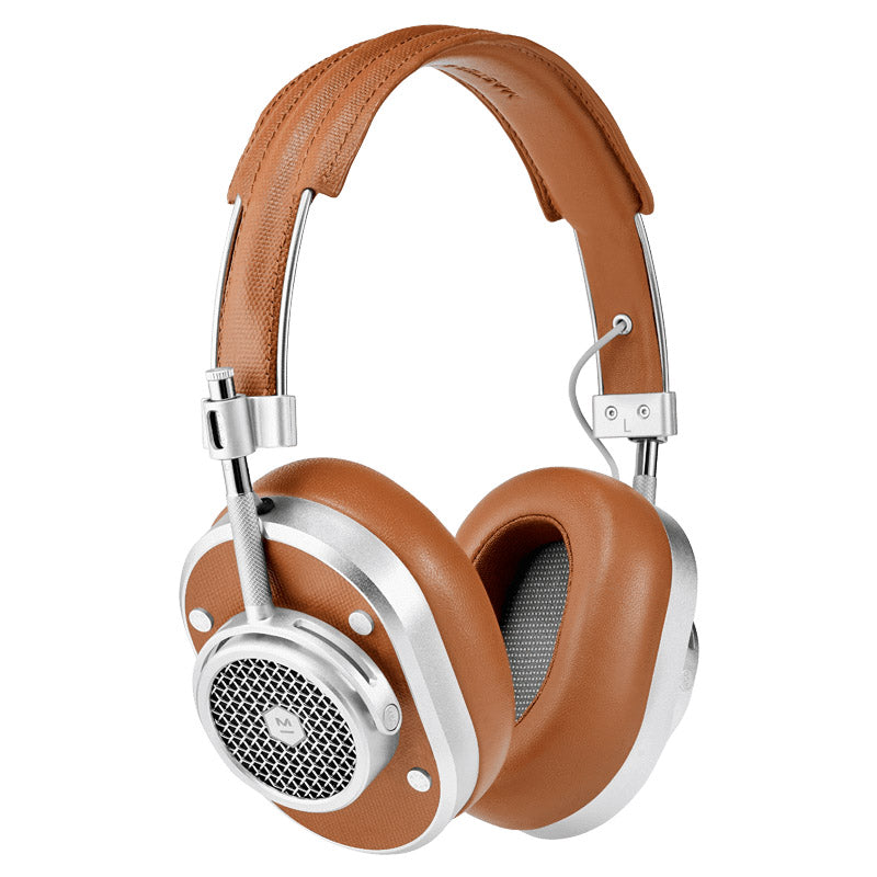 Master & Dynamic MH40 Wireless Over Ear Headphones Brown/Silver MKIJQ75S7H |0|