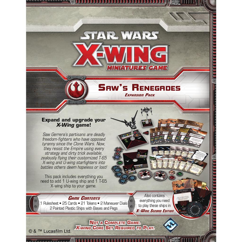 Star Wars X-Wing: Saw's Renegades MKR1L9HZUU |43438|