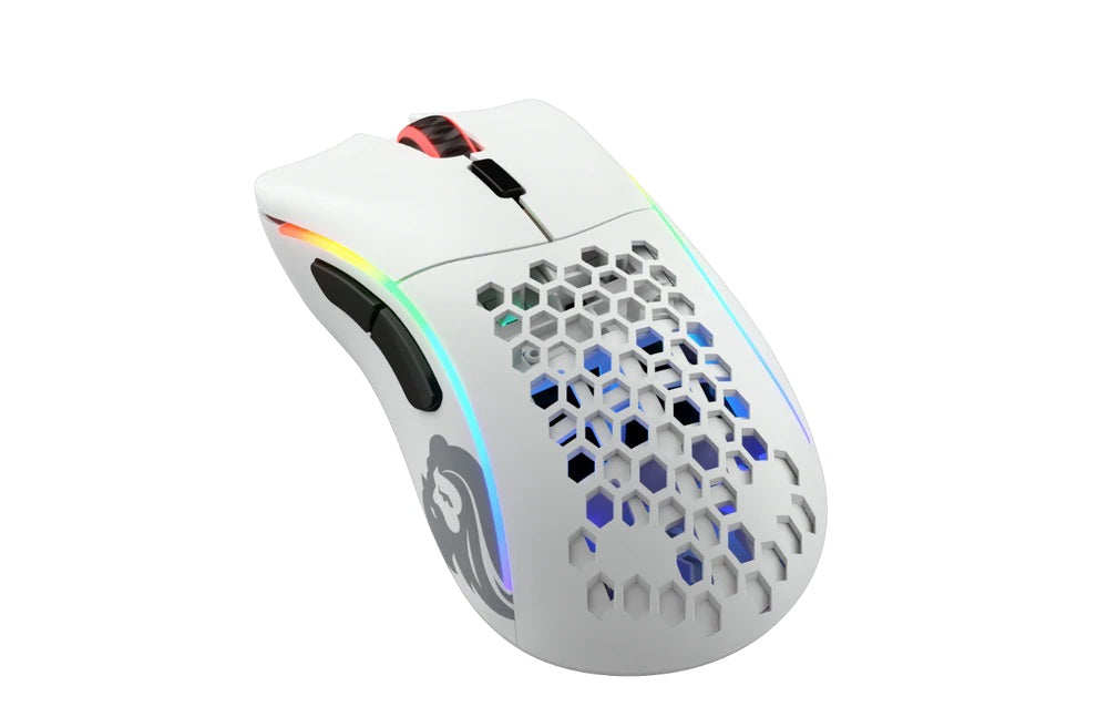 Glorious PC Model D Minus Wireless RGB Gaming Mouse Matte White MKMD7QY09U |28186|