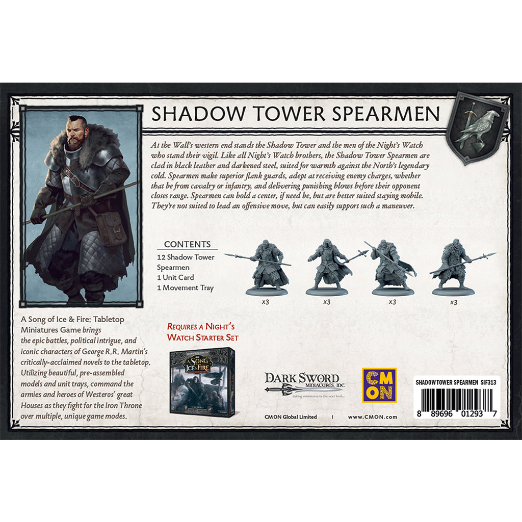 A Song of Ice and Fire: Shadow Tower Spearmen MK9UYE6E1O |48127|