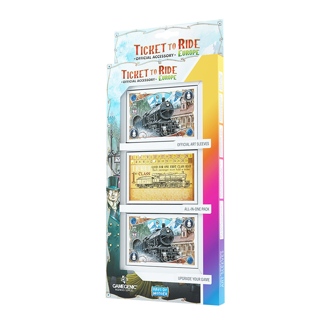 Ticket to Ride Europe Art Sleeves MKG62LS1EE |0|