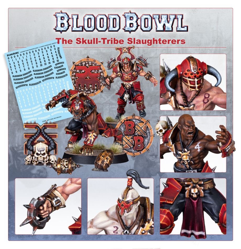 Khorne Blood Bowl Team - Skull-tribe Slaughterers MKXHR5LNOY |48727|