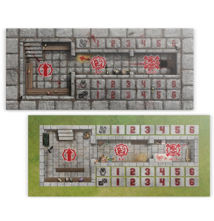 Sevens Pitch: Double-sided Pitch and Dugouts for Blood Bowl Sevens						 MKDVMVZ4W4 |50206|