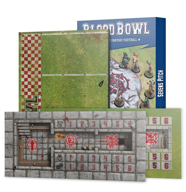 Sevens Pitch: Double-sided Pitch and Dugouts for Blood Bowl Sevens						 MKDVMVZ4W4 |0|
