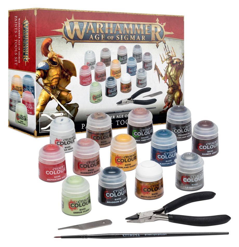 Warhammer Age of Sigmar: Paint + Tools Set MKF09HP4O0 |0|