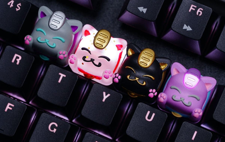 Hot Keys Project HKP Lucky Cat Crystal Ball Artisan Keycap MKQSAB7B8O |28350|
