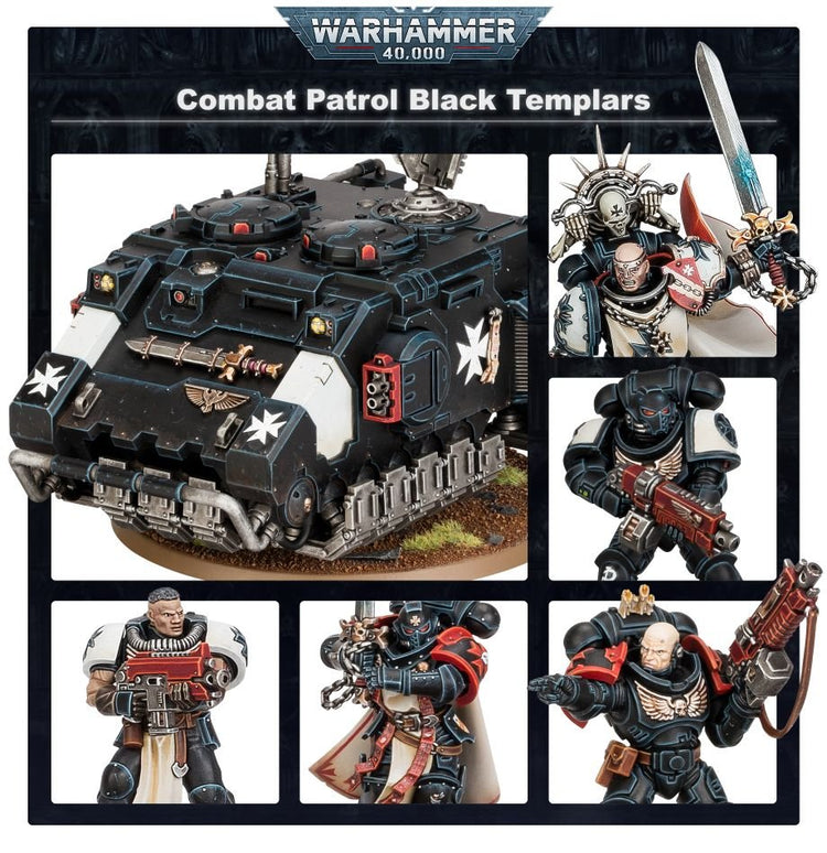 Games Workshop Warhammer 40 000 Combat Patrouille Templiers Noirs - 19 Figurines