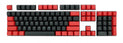 Tai-Hao Red / Black 104 Key OEM Profile PBT Double Shot Backlit Keycap Set