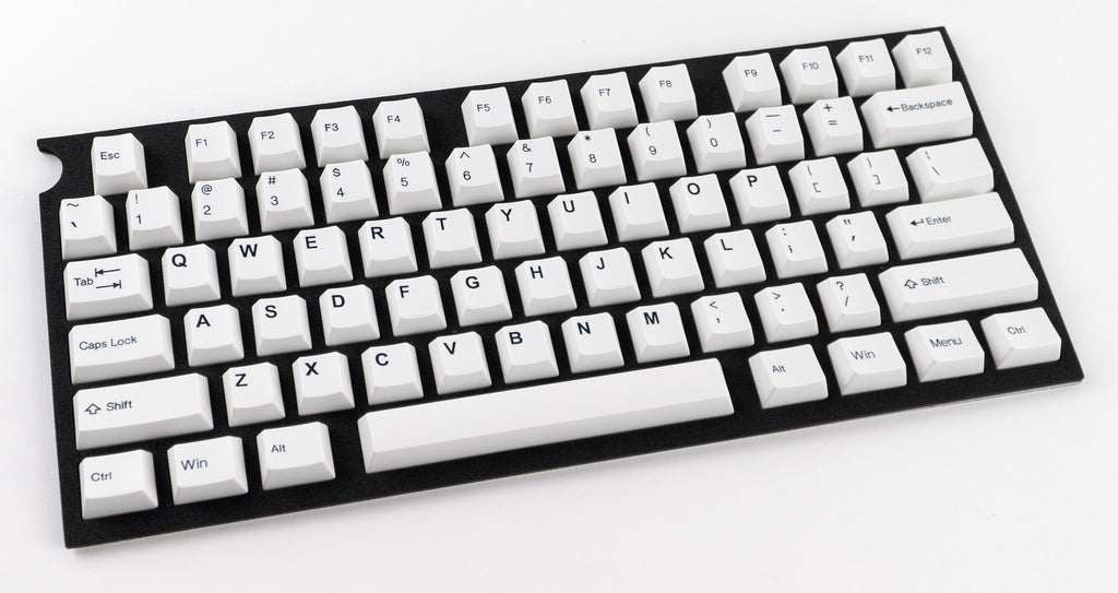 Tai-Hao Black on White 150 Key Cubic Profile Double Shot ABS Keycap Se